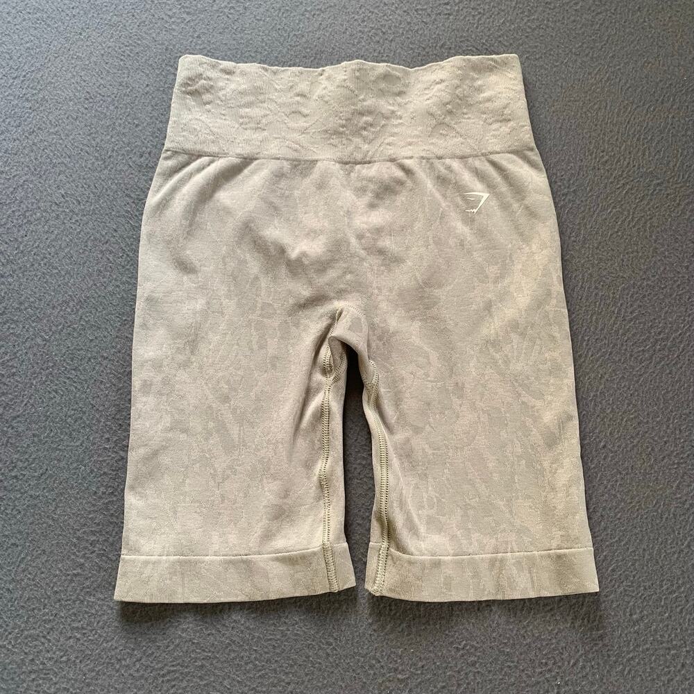 Gymshark Adapt Animal Seamless Cycling Shorts Bike Medium Gray B2A1F